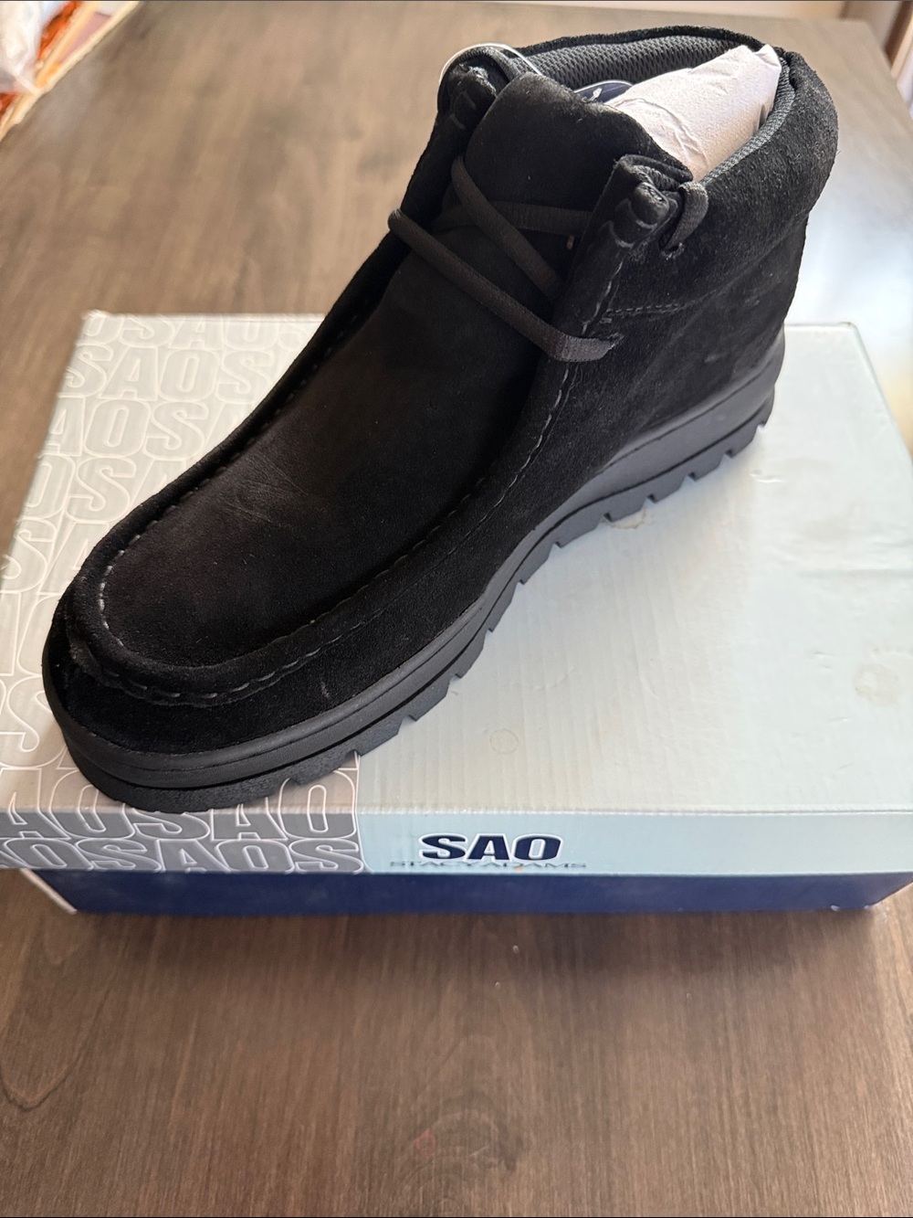 Stacy Adams SOA men’s size 9.5 Black Suede DublinII Boot NWT